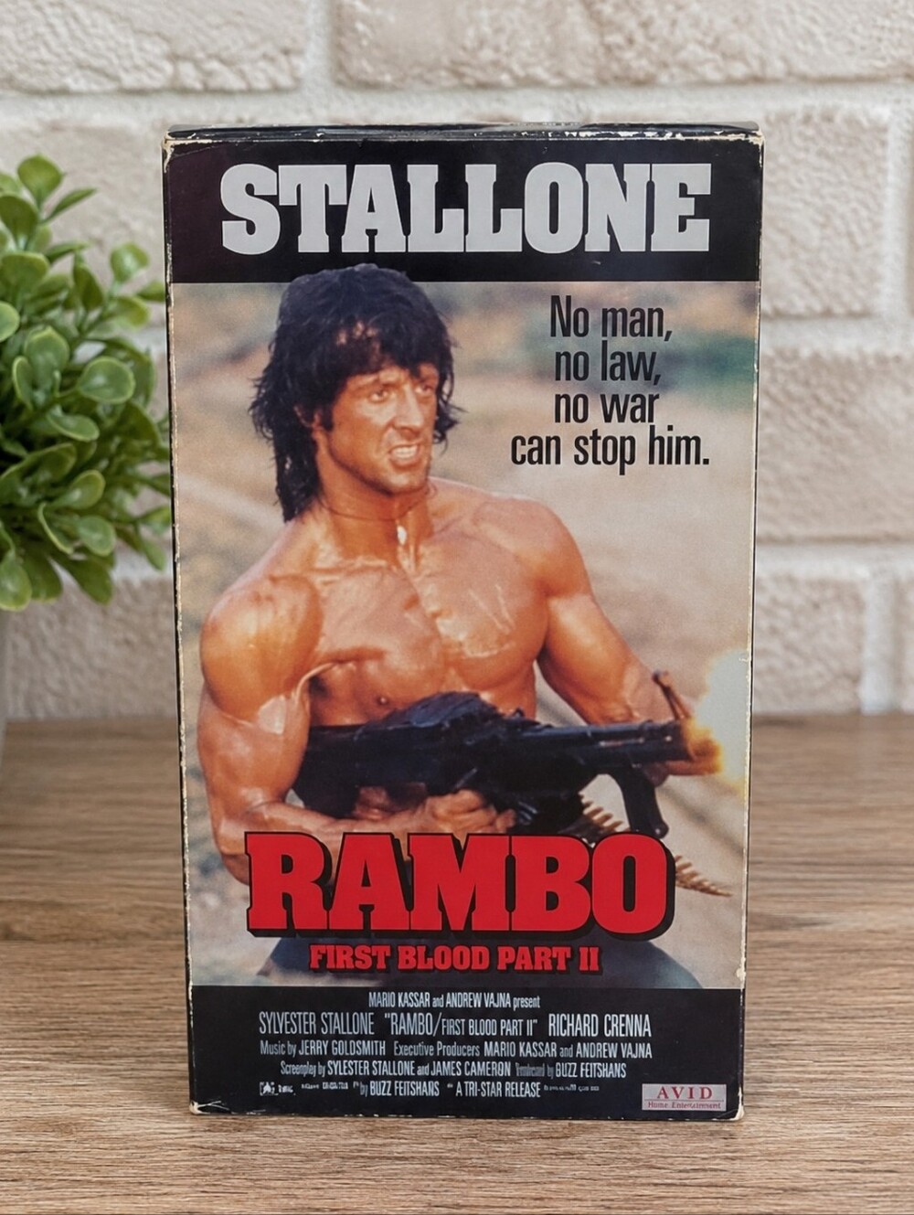 Rambo: First Blood Part II (1985) VHS Tape Action/War Classic